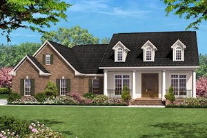 Colonial Exterior - Front Elevation Plan #430-23