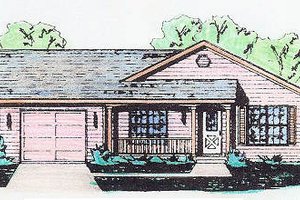 Traditional Exterior - Front Elevation Plan #421-108