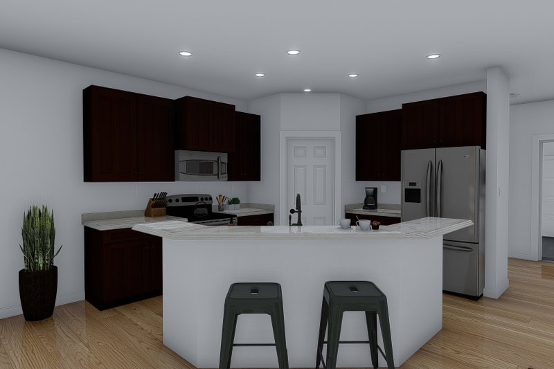 House Plan Design - Interior - Kitchen for Craftsman House Plan #1060-50 - 4 bed, 3 bath