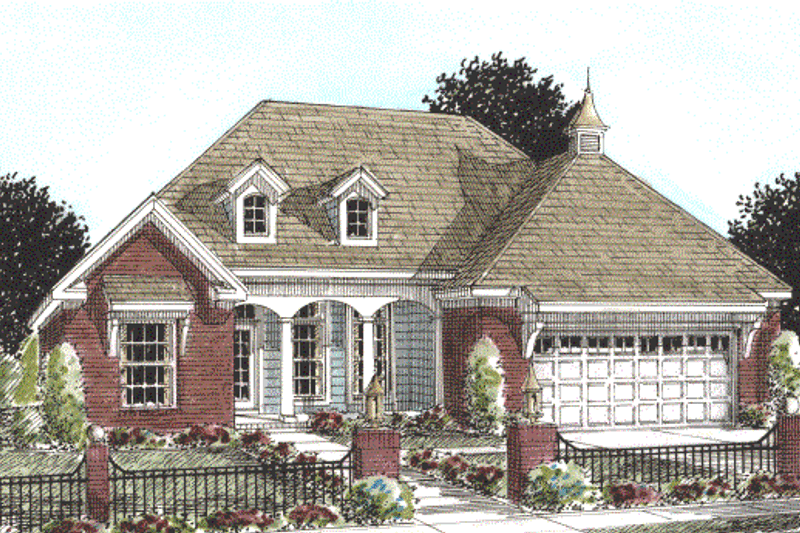 House Design - Traditional Exterior - Front Elevation Plan #20-1592