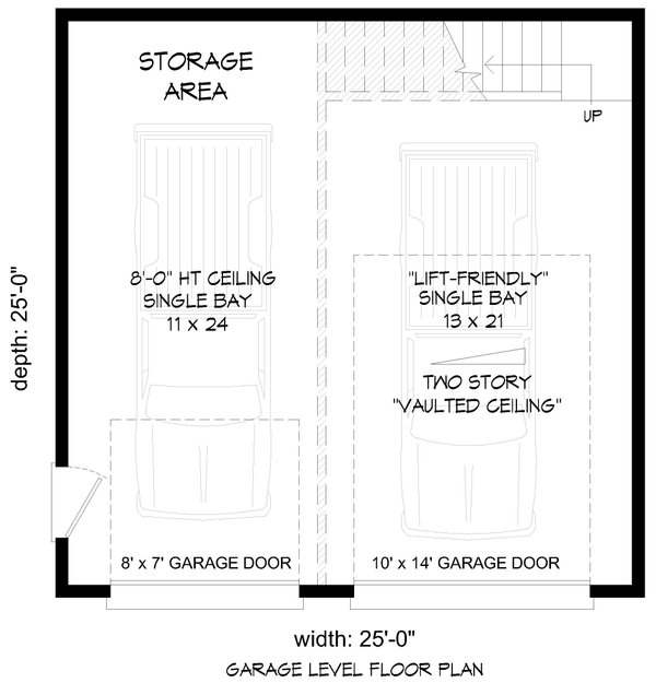 Southern Floor Plan - Main Floor Plan #932-1003