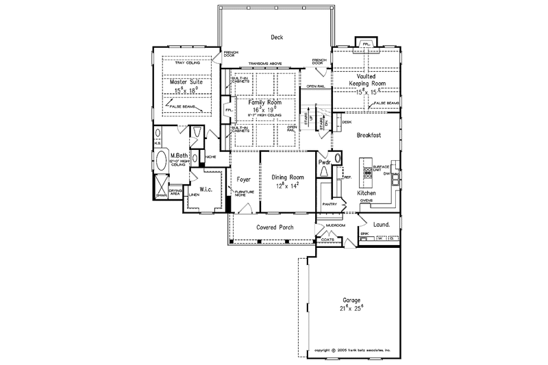 Home Plan - Floor Plan - Main Floor for Country House Plan #927-370 - 4 bed, 3.5 bath