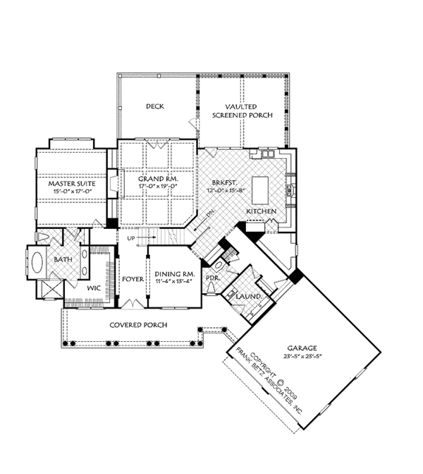 Home Plan - Colonial Floor Plan - Main Floor Plan #927-525