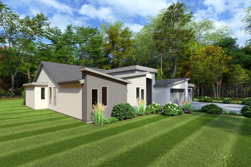 House Blueprint - Exterior - Other Elevation for Modern House Plan #1111-37 - 4 bed, 2.5 bath