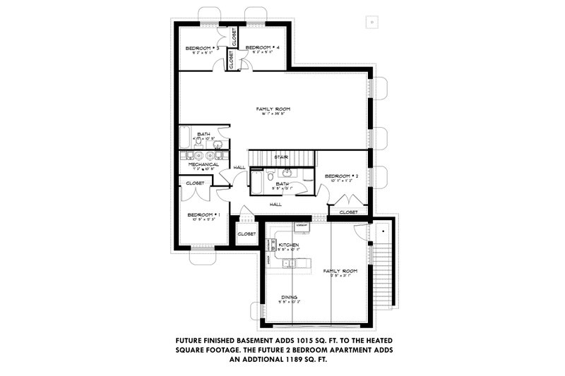 Dream House Plan - Future Finished Basement