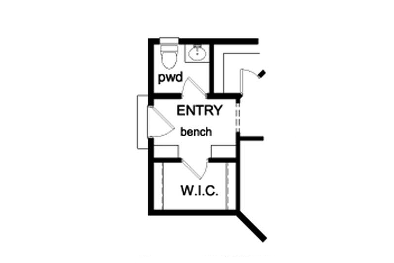 House Design - Floor Plan - Main Floor 1 for Colonial House Plan #1010-64 - 4 bed, 2.5 bath