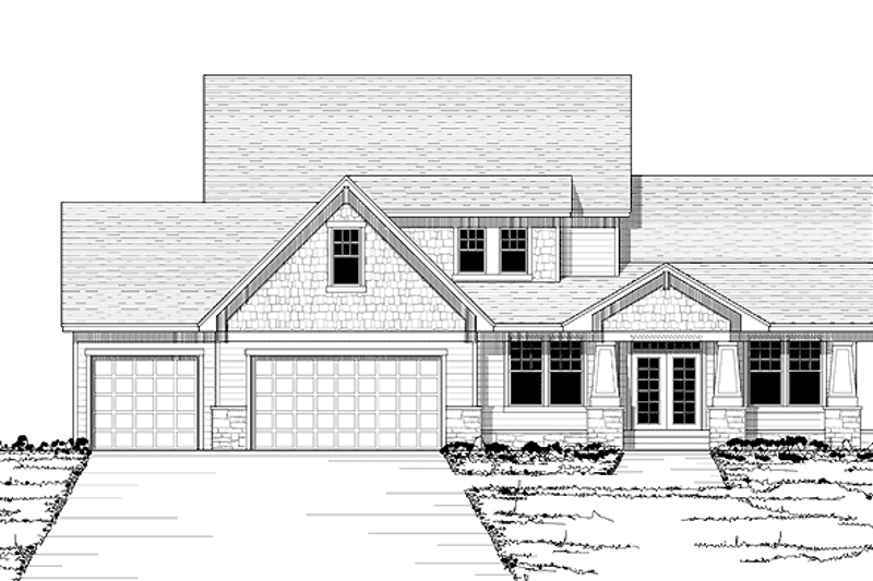 Home Plan - European Exterior - Front Elevation Plan #51-641