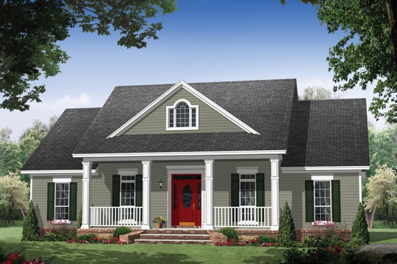 Architectural House Design - Colonial Exterior - Front Elevation Plan #21-431