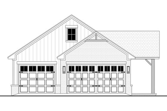 Exterior - Front Elevation 7 for Country House Plan #430-447 - 1 bed, 1 bath