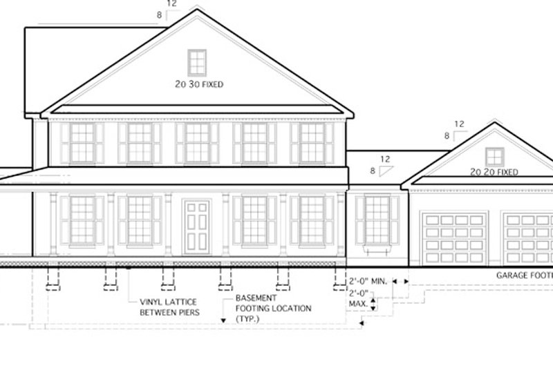 Architectural House Design - Exterior - Other Elevation for Traditional House Plan #1053-52 - 3 bed, 2.5 bath