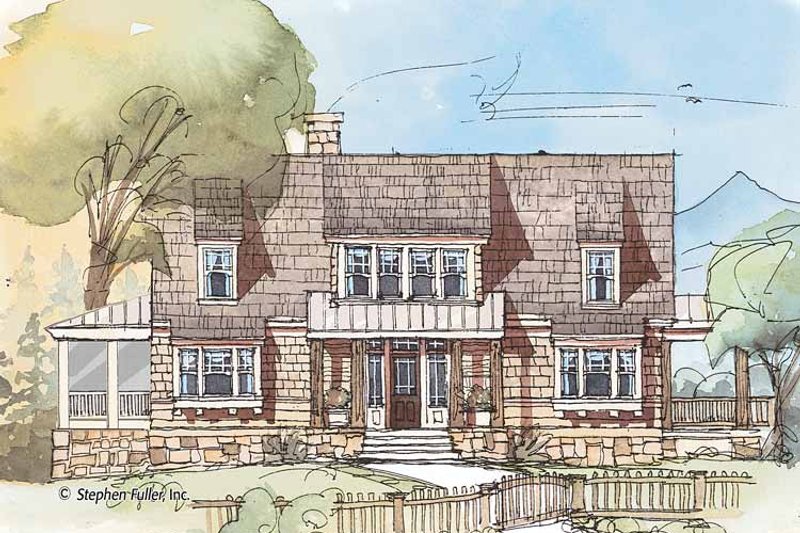 House Plan Design - Exterior - Front Elevation 3 for Country House Plan #429-426 - 3 bed, 3.5 bath
