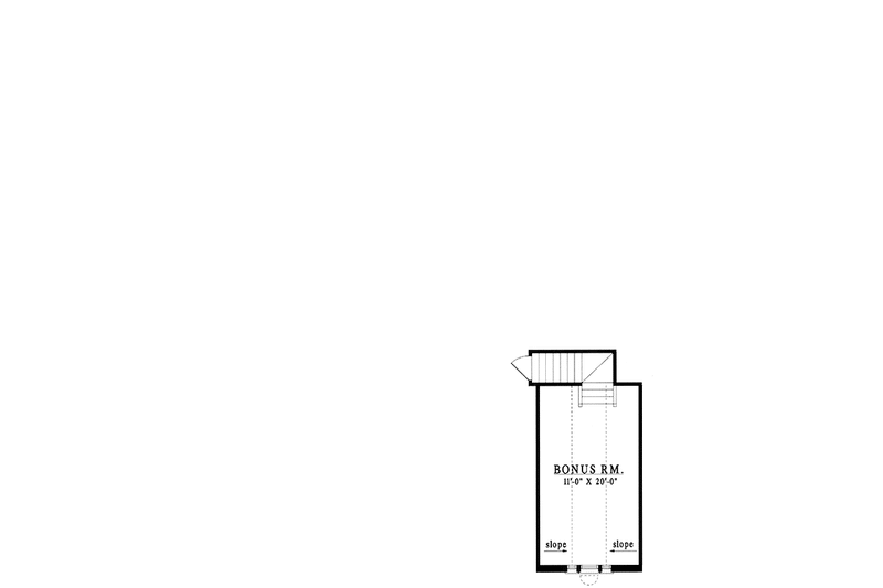 Architectural House Design - Floor Plan - Upper Floor for Country House Plan #42-649 - 3 bed, 2 bath