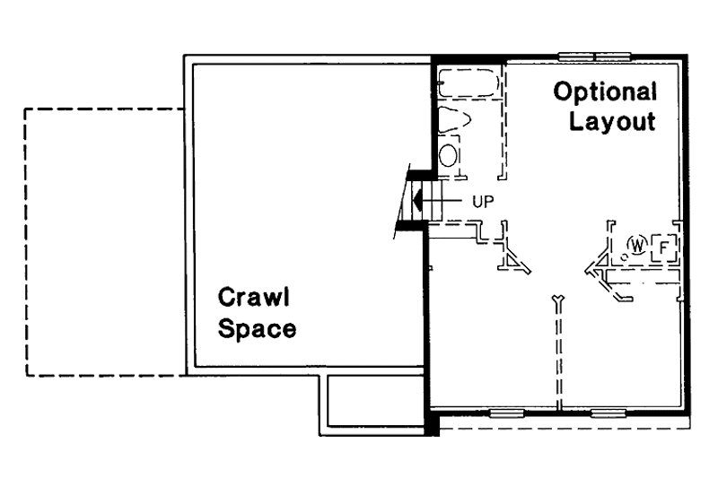 Architectural House Design - Floor Plan - Lower Floor for Contemporary House Plan #320-758 - 3 bed, 1 bath