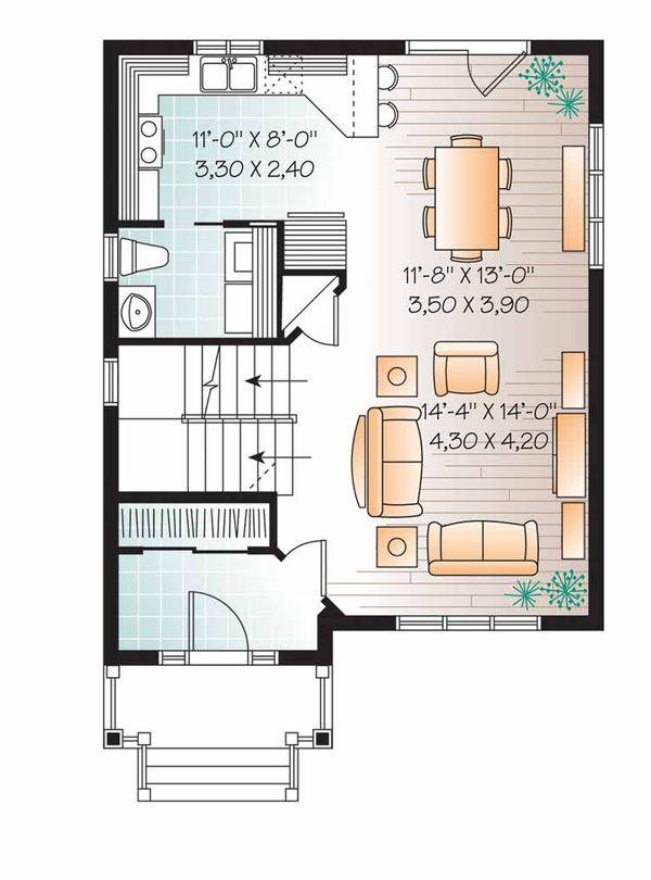 Dream House Plan - Country Floor Plan - Main Floor Plan #23-2552