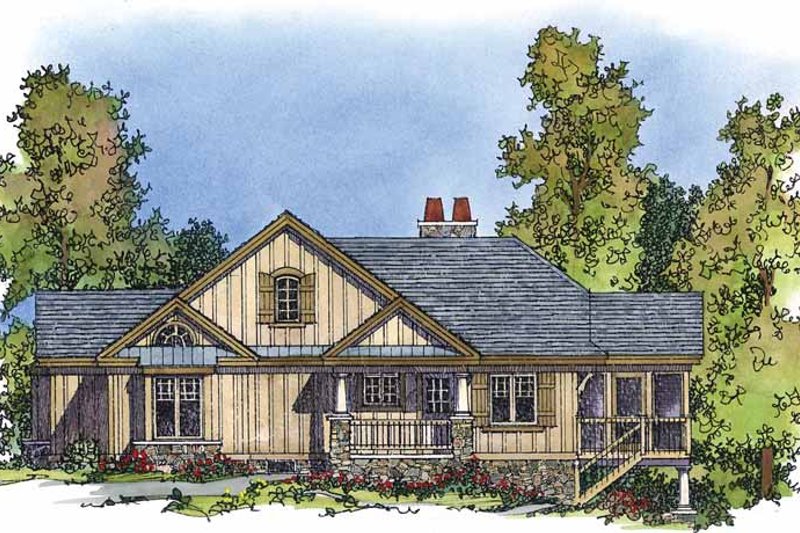 Dream House Plan - Country Exterior - Front Elevation Plan #1016-73