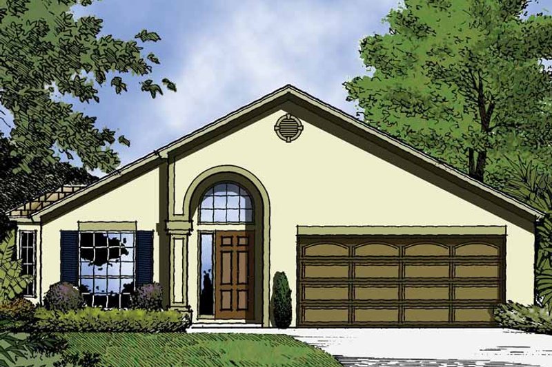 Home Plan - Exterior - Front Elevation 3 for Country House Plan #1015-38 - 4 bed, 2 bath