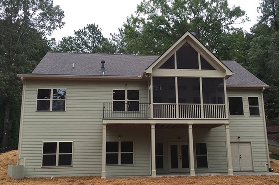 Exterior - Rear Elevation for Ranch House Plan #437-79 - 3 bed, 2 bath