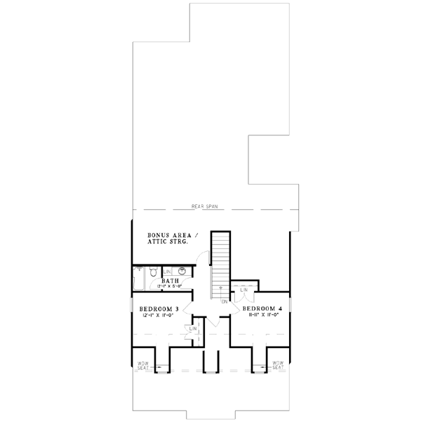 Dream House Plan - Country Floor Plan - Upper Floor Plan #17-281