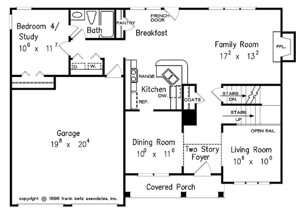 House Design - Country Floor Plan - Main Floor Plan #927-89
