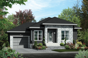Contemporary Exterior - Front Elevation Plan #25-4275