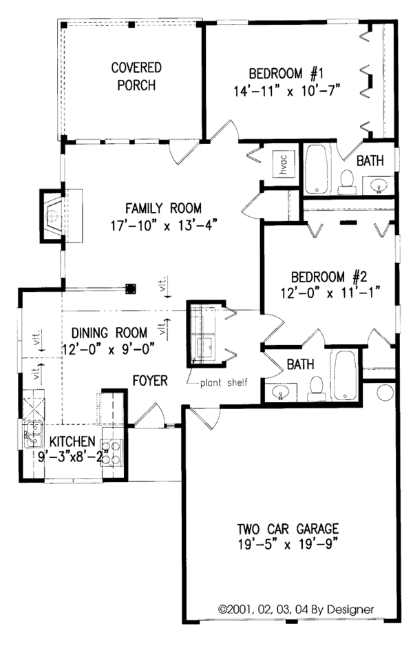 Dream House Plan - Country Floor Plan - Main Floor Plan #54-200