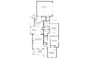 Colonial Style House Plan - 3 Beds 2 Baths 1601 Sq/Ft Plan #17-2886 