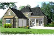 European Style House Plan - 3 Beds 2.5 Baths 2496 Sq/Ft Plan #15-279 