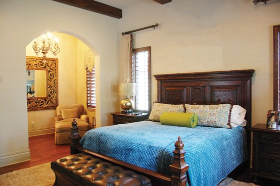 Interior - Master Bedroom for Mediterranean House Plan #1058-15 - 3 bed, 3 bath
