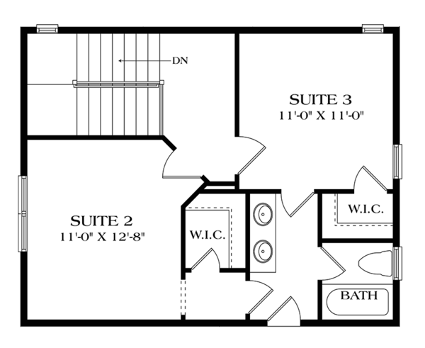 Dream House Plan - Craftsman Floor Plan - Upper Floor Plan #453-634
