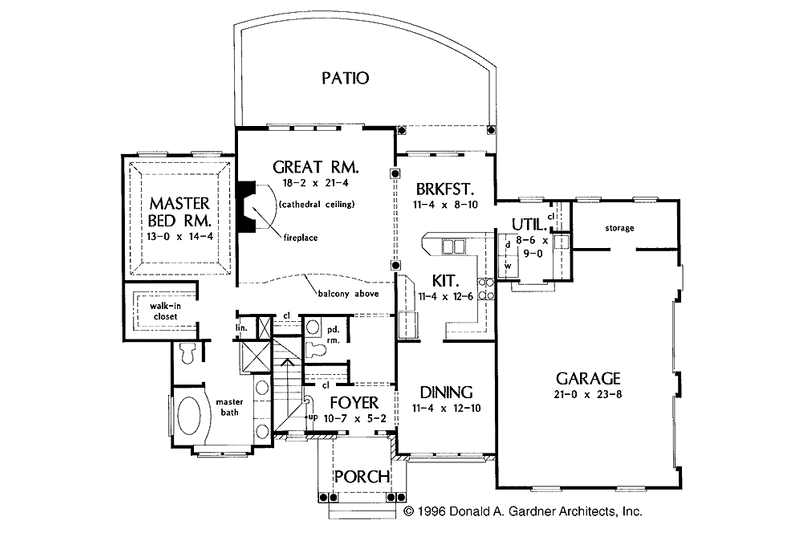 Home Plan - Floor Plan - Main Floor for Traditional House Plan #929-247 - 3 bed, 2.5 bath