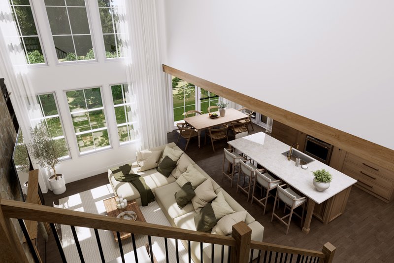 Architectural House Design - Interior - Family Room for Classical House Plan #23-2839 - 3 bed, 2.5 bath
