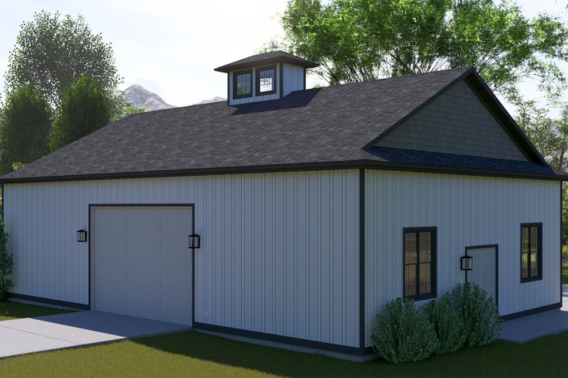 House Design - Exterior - Rear Elevation 1 for Southern House Plan #1060-248, 1 bath
