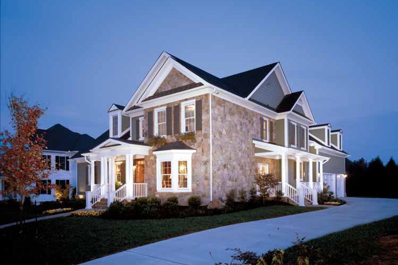 Home Plan - Exterior - Front Elevation 4 for Colonial House Plan #429-259 - 4 bed, 3.5 bath