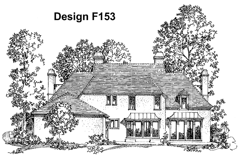 Architectural House Design - Exterior - Rear Elevation for Country House Plan #1016-49 - 3 bed, 2.5 bath