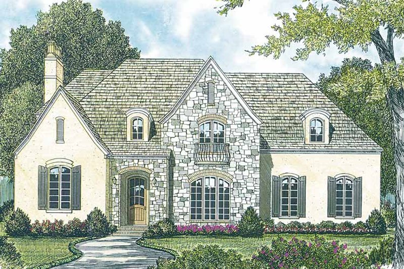 House Blueprint - Country Exterior - Front Elevation Plan #453-423