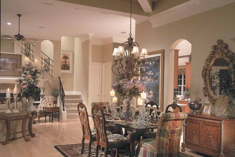 House Blueprint - Interior - Dining Room for Mediterranean House Plan #417-747 - 3 bed, 3 bath