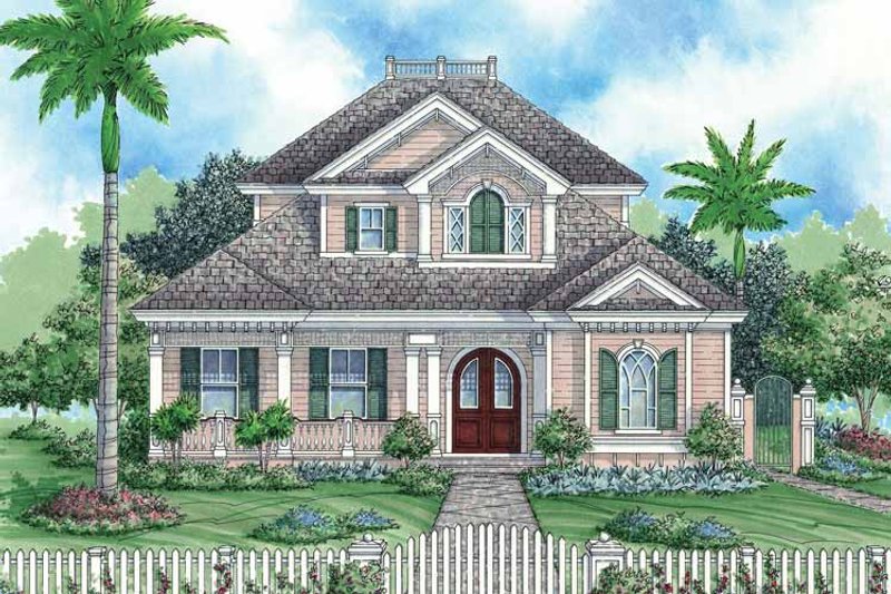 Dream House Plan - Exterior - Front Elevation 3 for Country House Plan #1017-17 - 3 bed, 3.5 bath