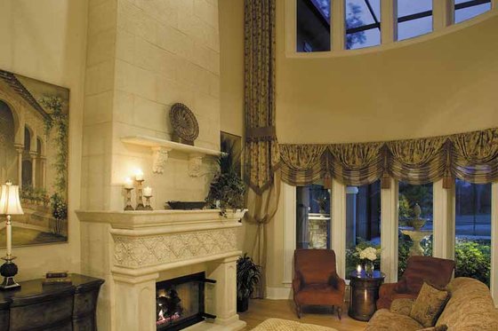 Interior - Family Room for European House Plan #930-361 - 4 bed, 4.5 bath