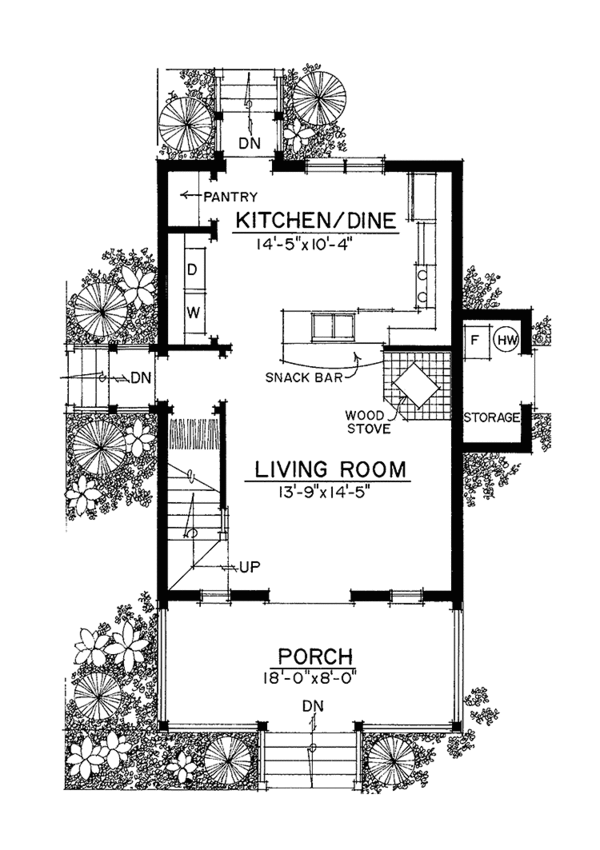 Architectural House Design - Country Floor Plan - Main Floor Plan #1016-91