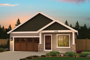 Ranch Exterior - Front Elevation Plan #943-46