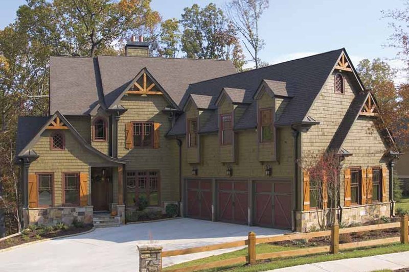 Dream House Plan - Exterior - Front Elevation 3 for European House Plan #54-286 - 3 bed, 3.5 bath