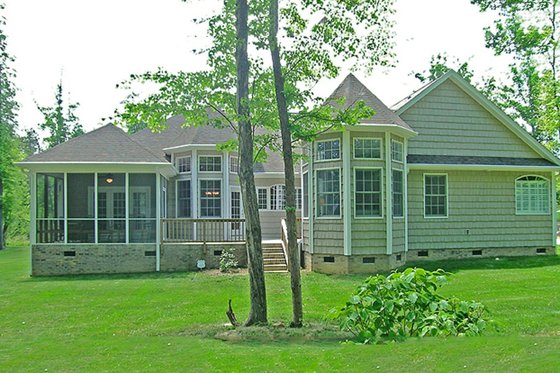 Exterior - Rear Elevation for Ranch House Plan #456-27 - 3 bed, 2 bath