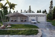 Barndominium Style House Plan - 2 Beds 2 Baths 1200 Sq/Ft Plan #1107-2 