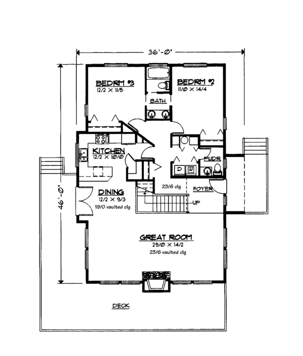 Home Plan - European Floor Plan - Main Floor Plan #997-3