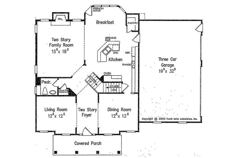 Home Plan - Floor Plan - Main Floor for Classical House Plan #927-576 - 4 bed, 3 bath