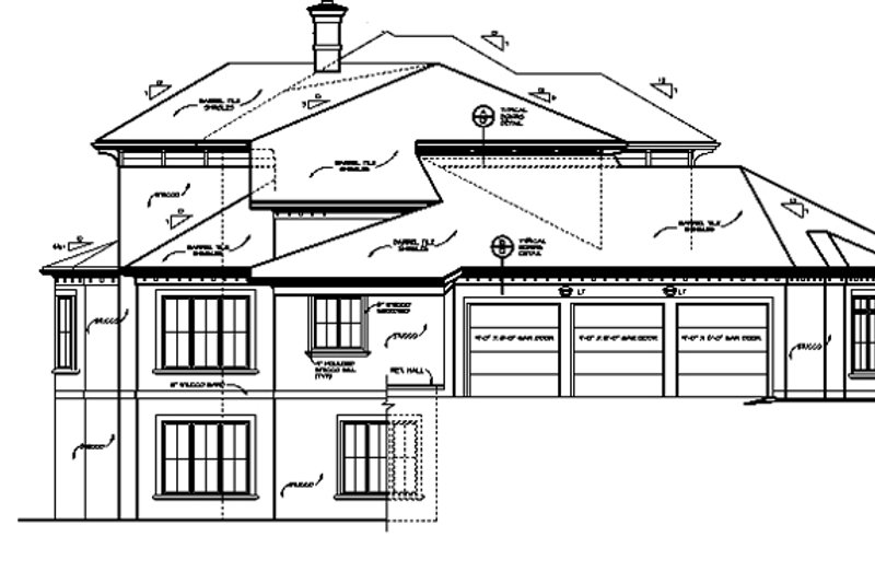 Dream House Plan - Exterior - Other Elevation for Colonial House Plan #453-246 - 6 bed, 4 bath