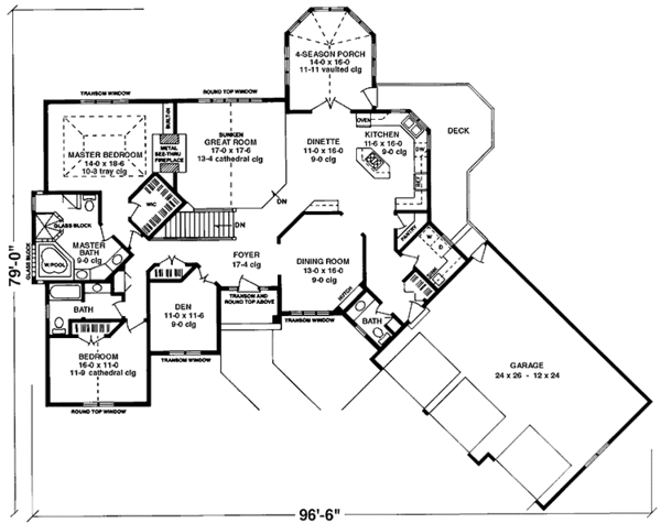 House Plan Design - Prairie Floor Plan - Main Floor Plan #981-31