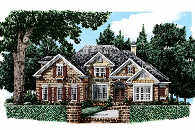 Home Plan - Exterior - Front Elevation 5 for Colonial House Plan #927-492 - 4 bed, 3.5 bath