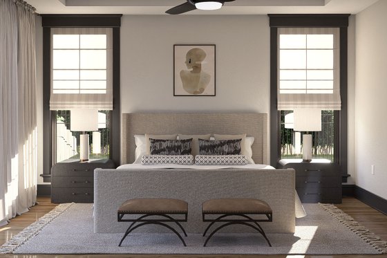 Interior - Master Bedroom 1 for Colonial House Plan #455-388 - 5 bed, 4.5 bath