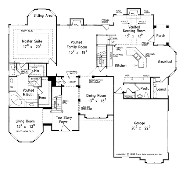 Home Plan - Mediterranean Floor Plan - Main Floor Plan #927-98